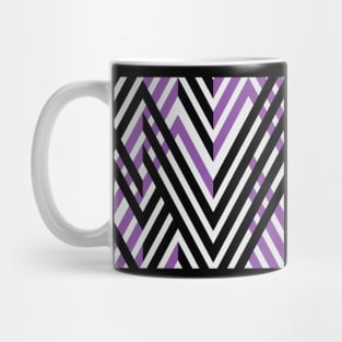 Diagonal Lines Dominating Mug